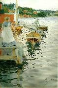 Anders Zorn vagskvalp oil painting reproduction